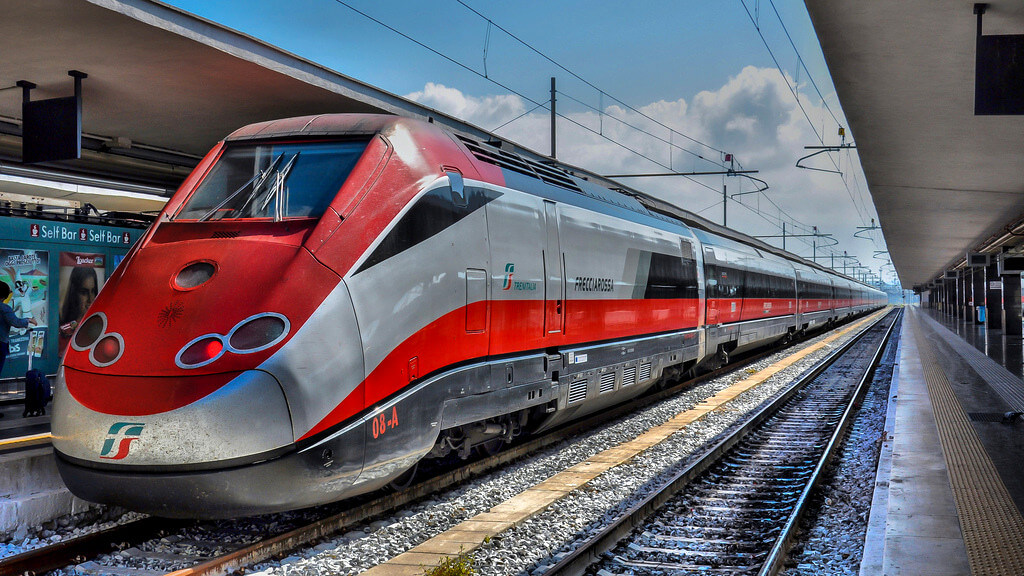 Italy Intercity Train in Milan