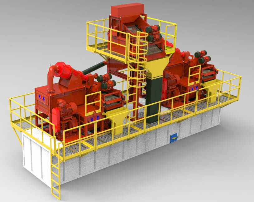 Slurry Treatment Plant 3D Model