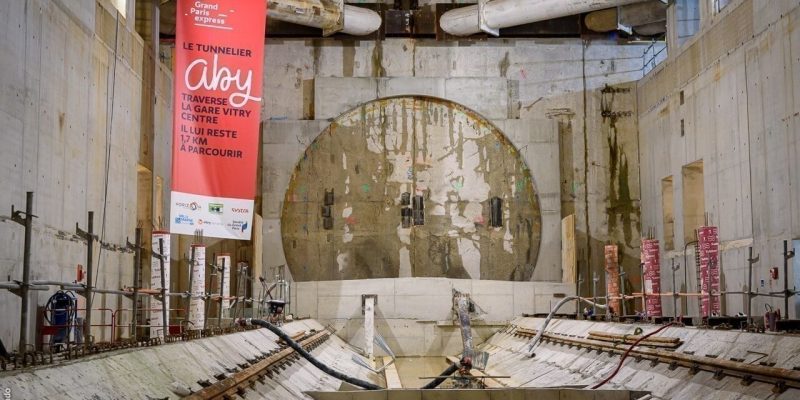 Grand Paris Express - End of the tunnel for TBM Aby
