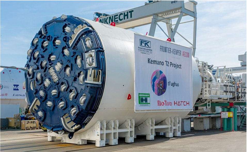 TBM breakthrough on the Kemano hydropower project