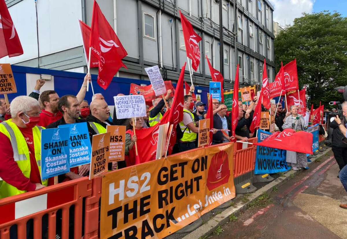 Construction Union Unite Raises Safety Fears Over HS2 Site