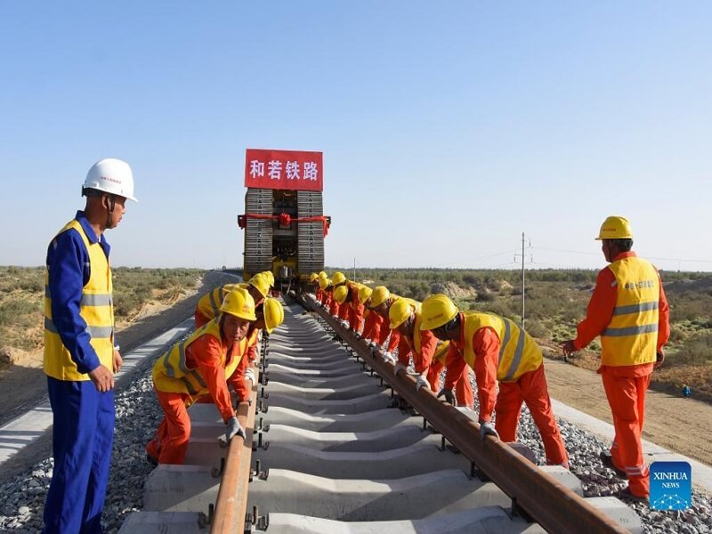 hotan ruoqiang railway project china