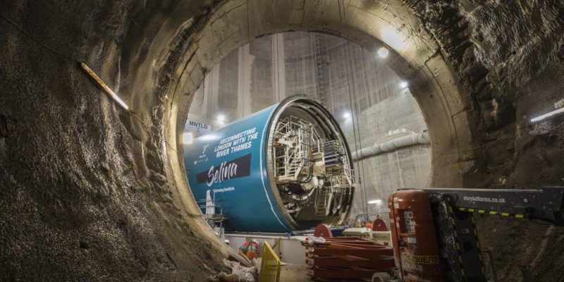 Selina, the Tideway’s TBM, has Passed Halfway Point