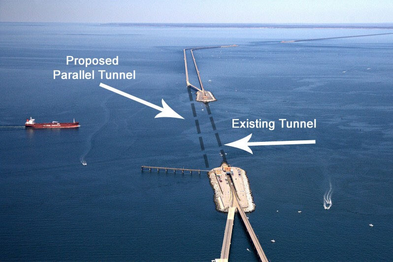 CBBT Virginia Thimble Shoal Parallel Tunnel -