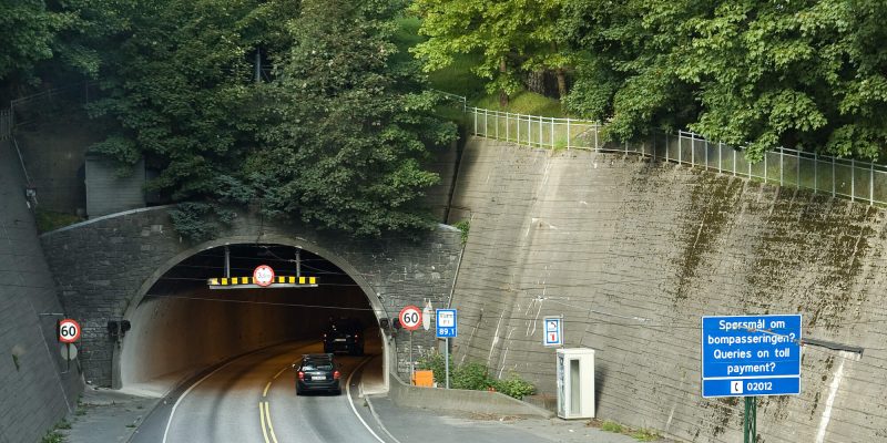 Damsgard and Nygard tunnels on road Rv 555