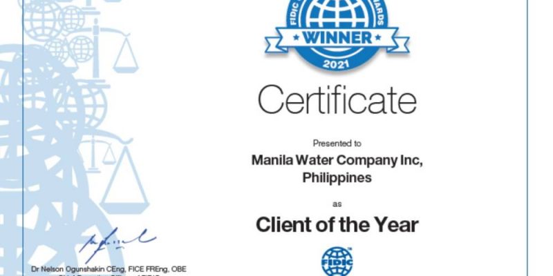 FIDIC Client of the Year - Manila Water