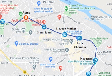 Kanpur MRTS Project Map