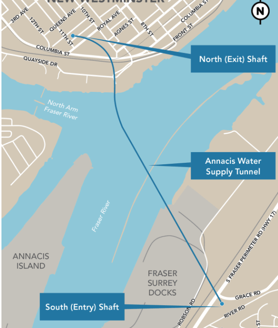 Annacis Water Supply Tunnel Map