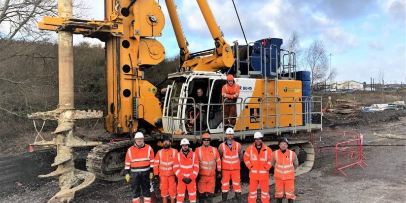 Bauer Group Staff in Brierley Hill Metro Extention Project Site