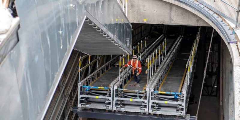 Escalator installed on Sydney Metro's Central Station site