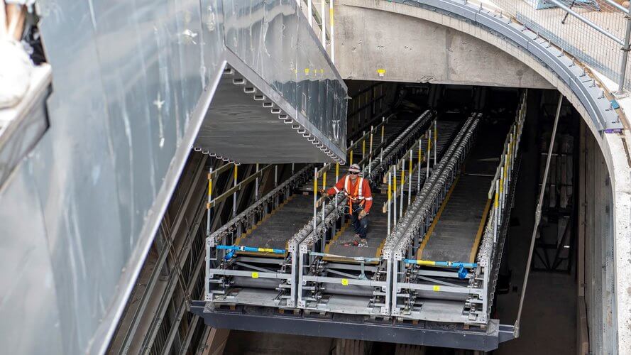 Escalator installed on Sydney Metro's Central Station site