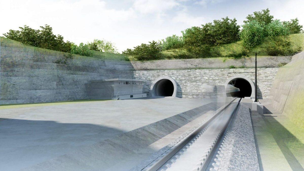 Divača-Koper Railway and Tunnel Systems 3D Model