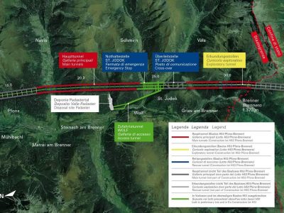 Brenner Base Tunnel Route Map