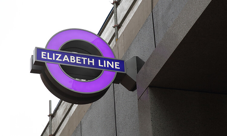 Elizabeth Line Street Sign