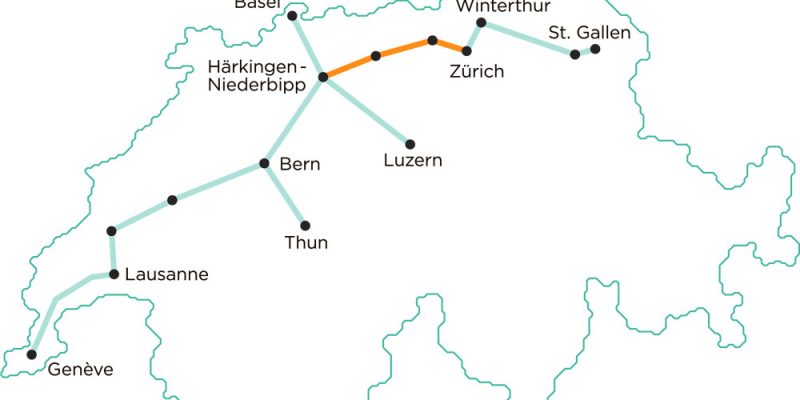 Cargo Sous Terrain Route Map