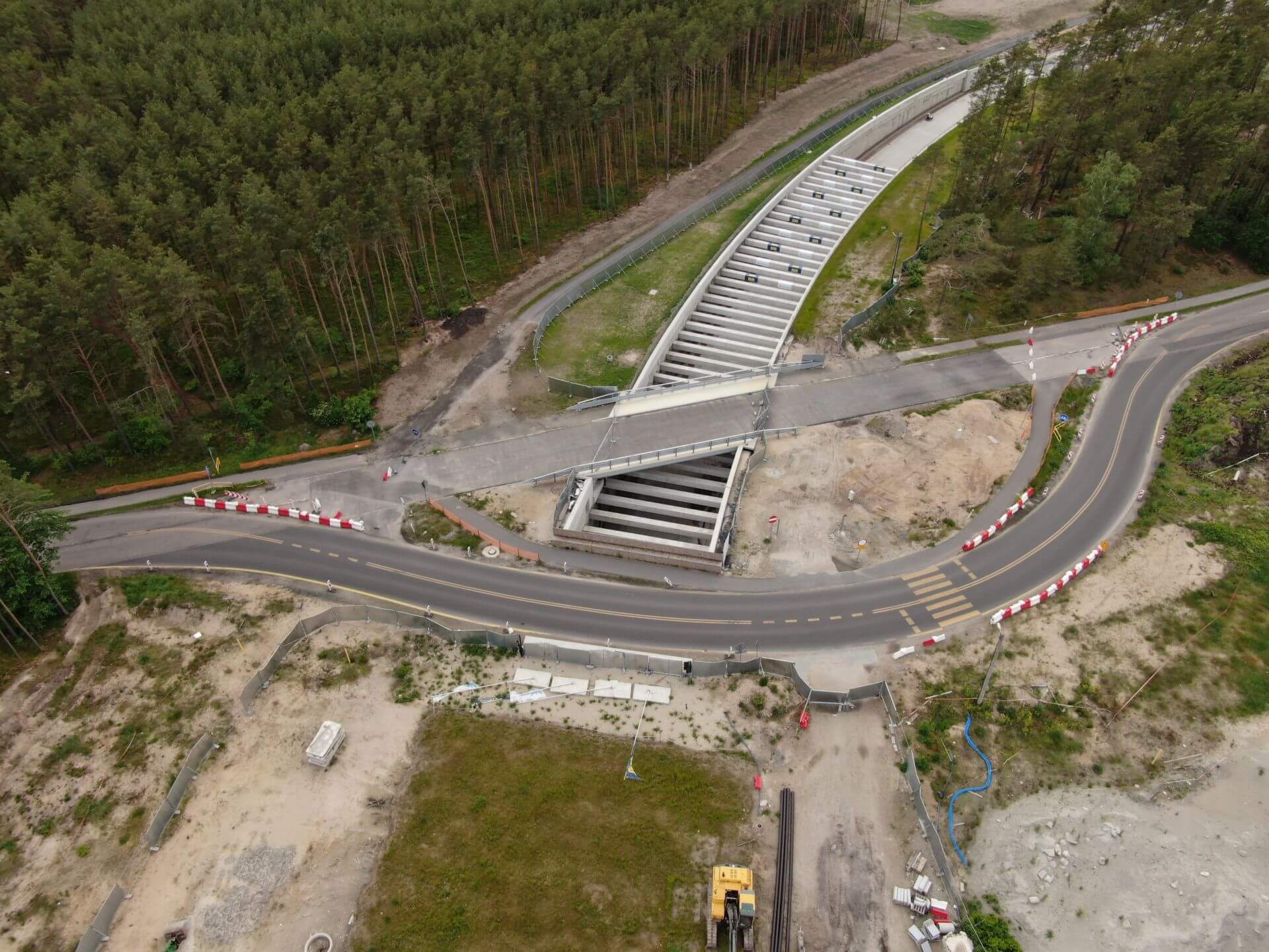 Swina Tunnel Construction Site Aerial Photo