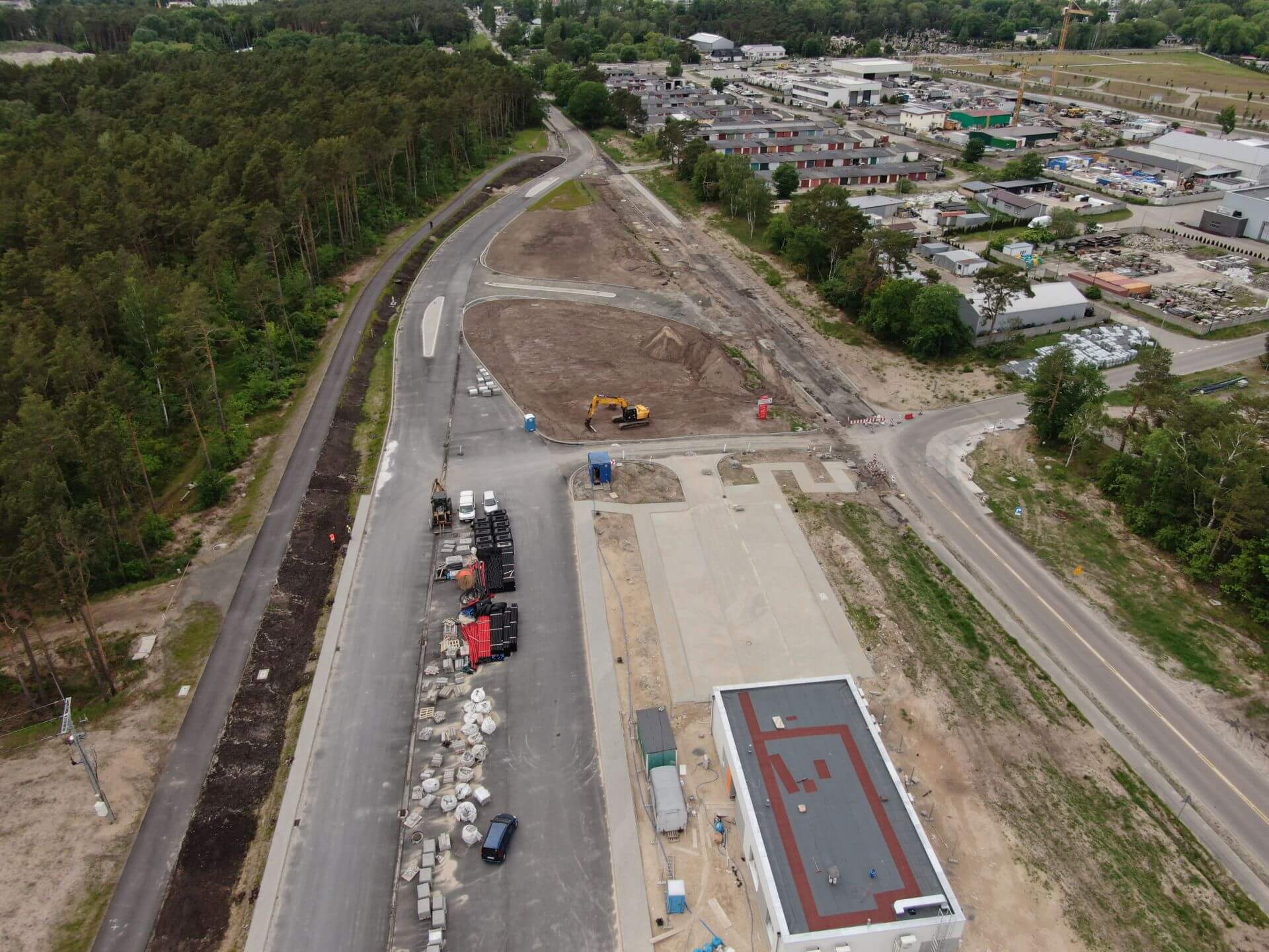 Construction Site Aerial Photo