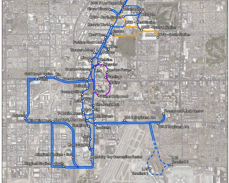 Vegas Loop Project Map