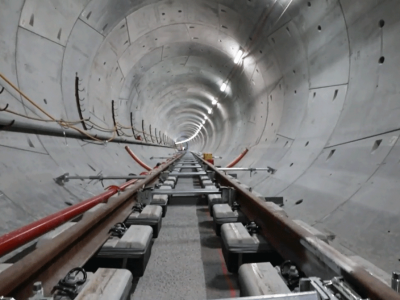 Cross River Rail Twin Tunnel Rail Tracks