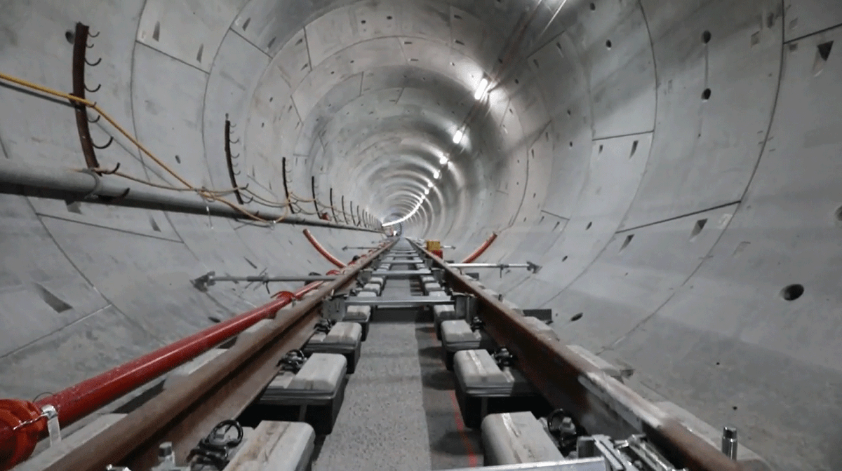 Cross River Rail Twin Tunnel Rail Tracks