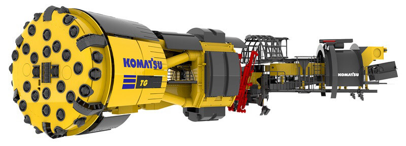 Komatsu's newly developed mining TBM for the New Tunnel Excavation Method
