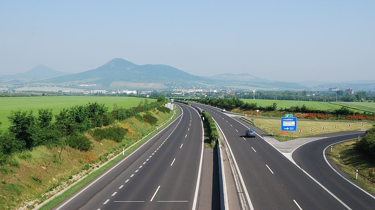D8 Motorway in Northern Bohemia