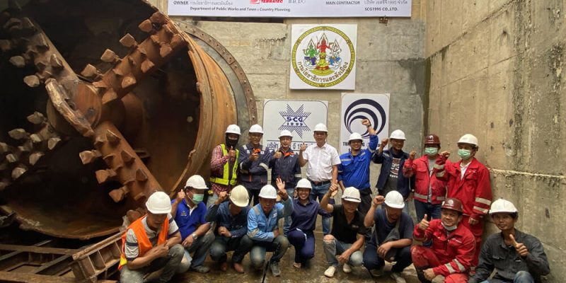 Samui Island Water Tunnel TBM Breakthrough