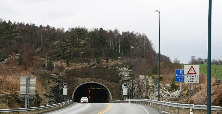 A Road and Tunnel in Vestland County