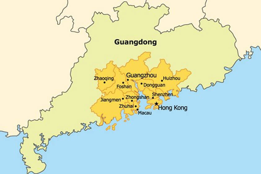 Chinese Provinces Affected by Pearl River Delta Water Resources Allocation