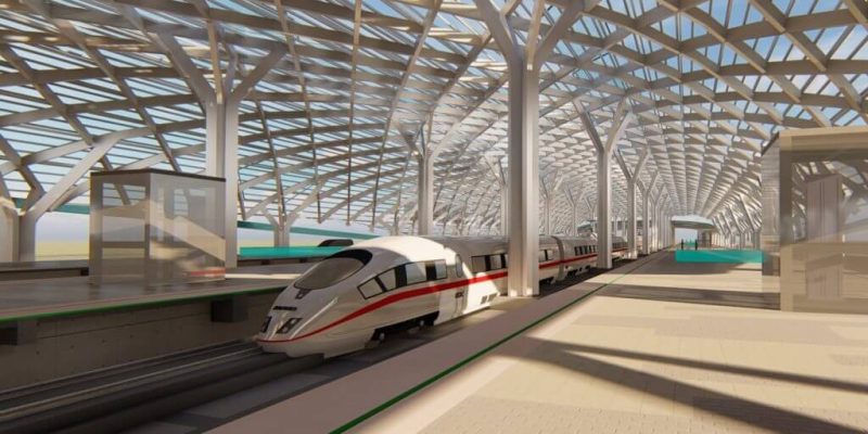 Indonesia's First High-Speed Rail Line 3D Scheme