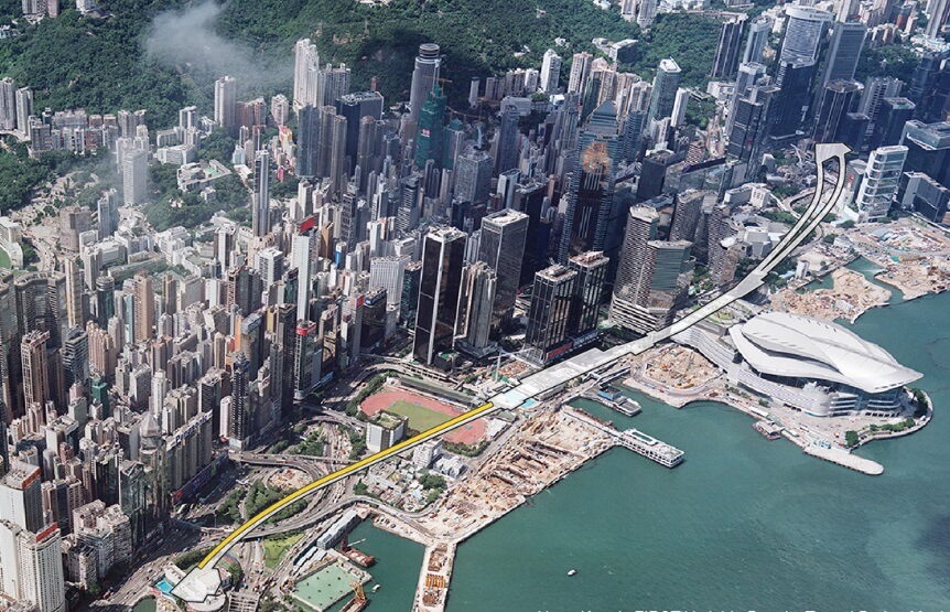 Metropolitan Hong Kong Twin Rail Tunnels Location