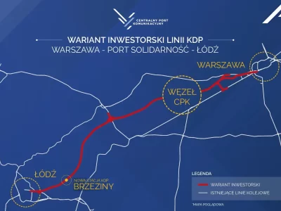 Polish High-Speed Rail Project Route