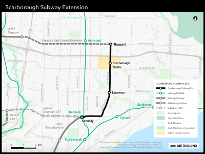 Scarborough Subway Extension Route