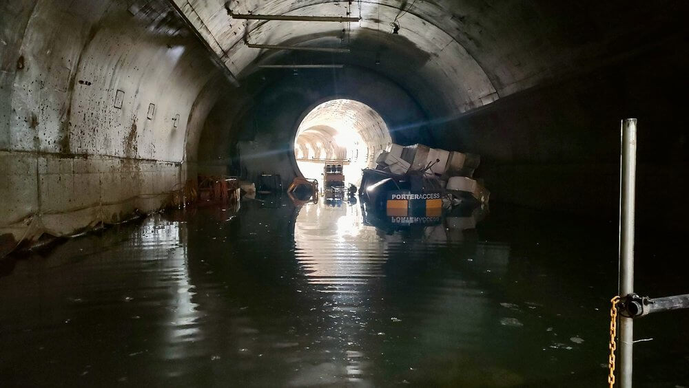 City Rail Link Flooded Tunnel