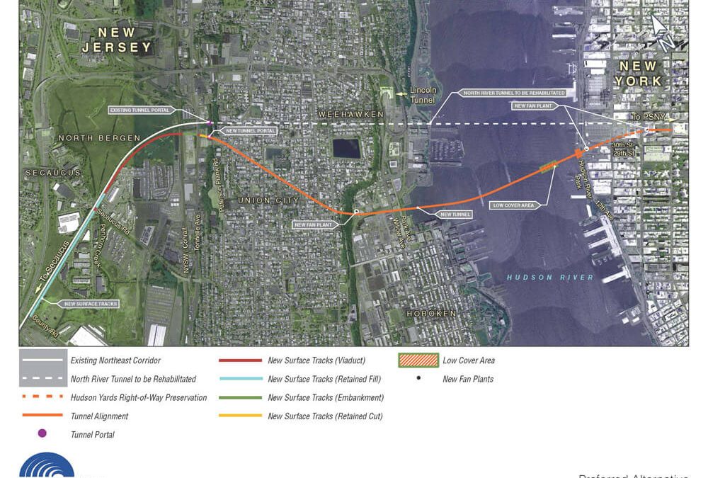 Hudson Tunnel Project Map