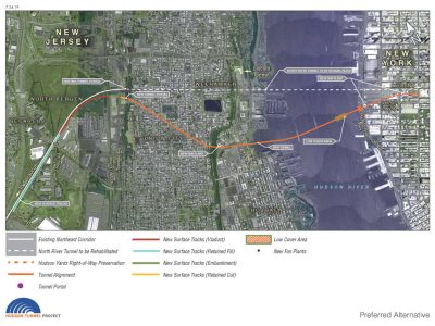 Hudson Tunnel Project Map