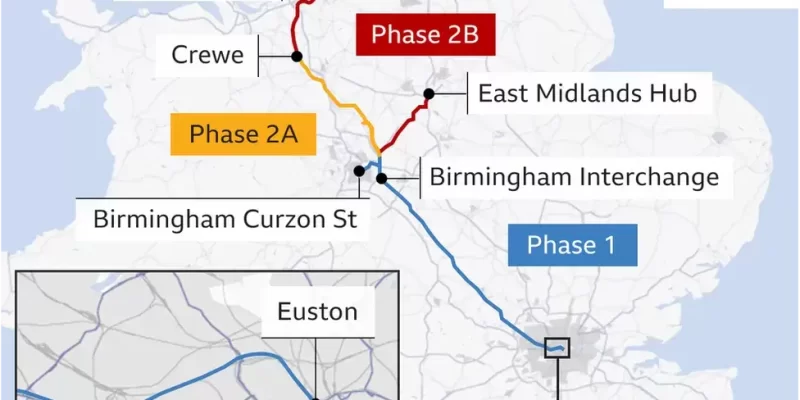 HS2 Route Map