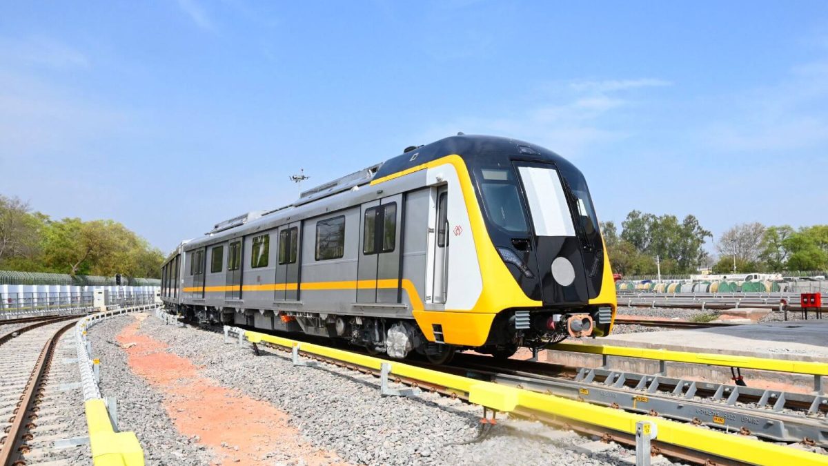 Agra Metro Line Train
