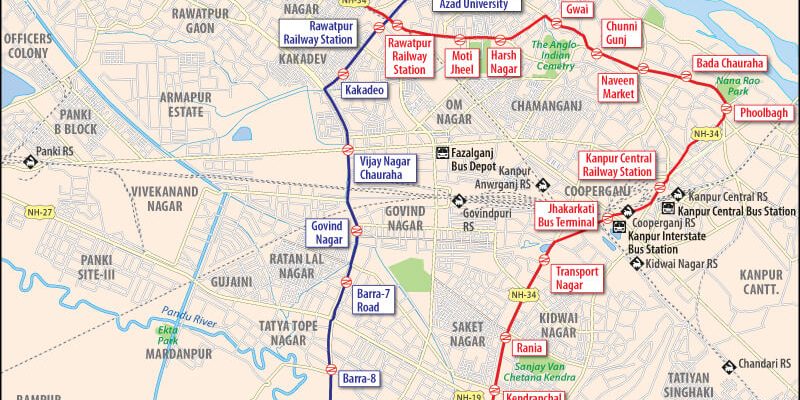 Kanpur Metro Project Route
