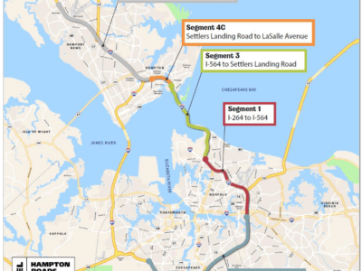 Hampton Roads Express Lanes Map