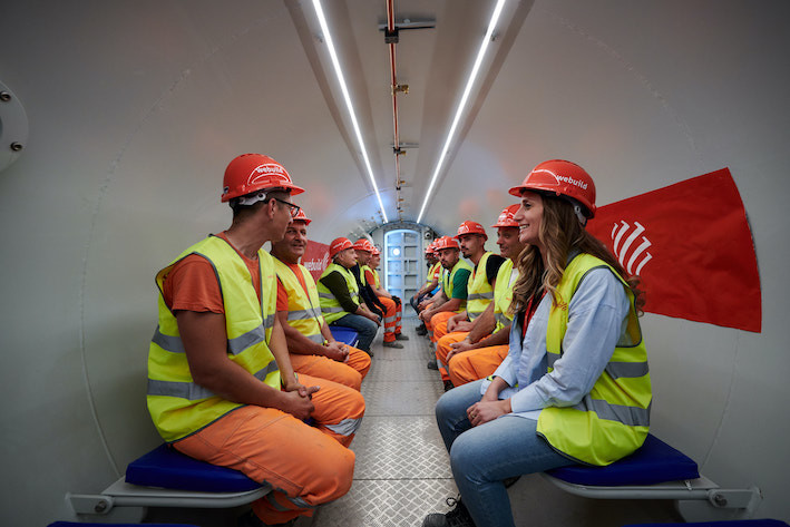 20 people in compression chamber, the hyperbaric tunneling on Naples-Bari high-speed railway line by Webuild
