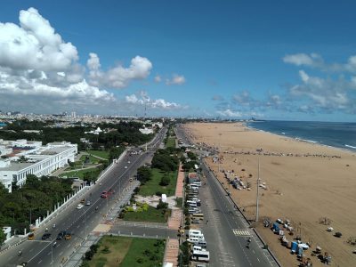 Chennai bird's eye view in India