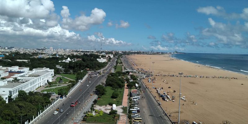 Chennai bird's eye view in India