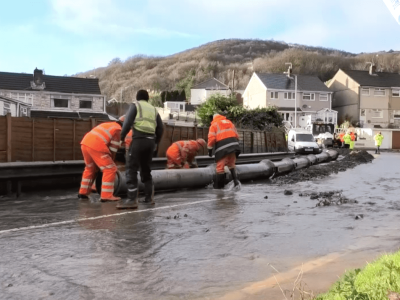 Skewen flooding is preventing by new mine water system