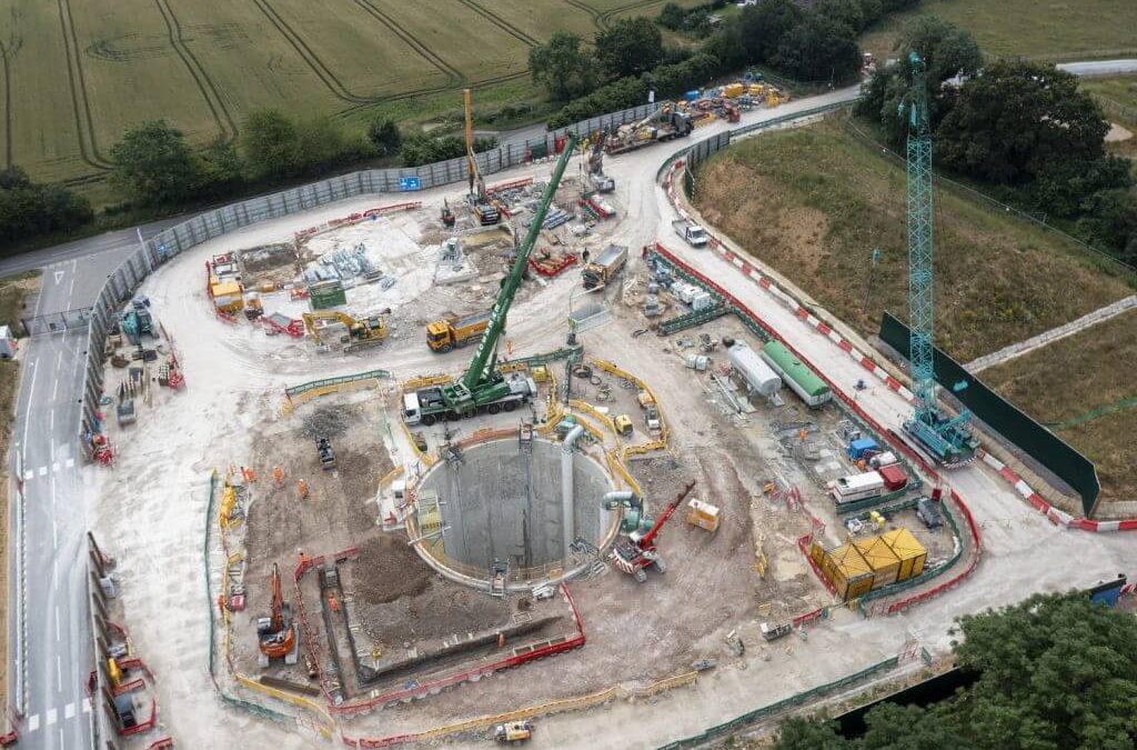 Excavation of First Chilterns Tunnel Ventilation Shaft