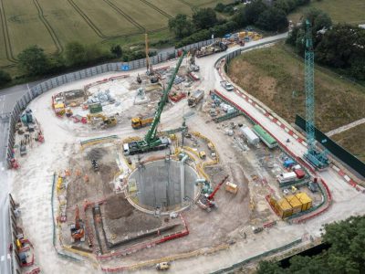 Excavation of First Chilterns Tunnel Ventilation Shaft