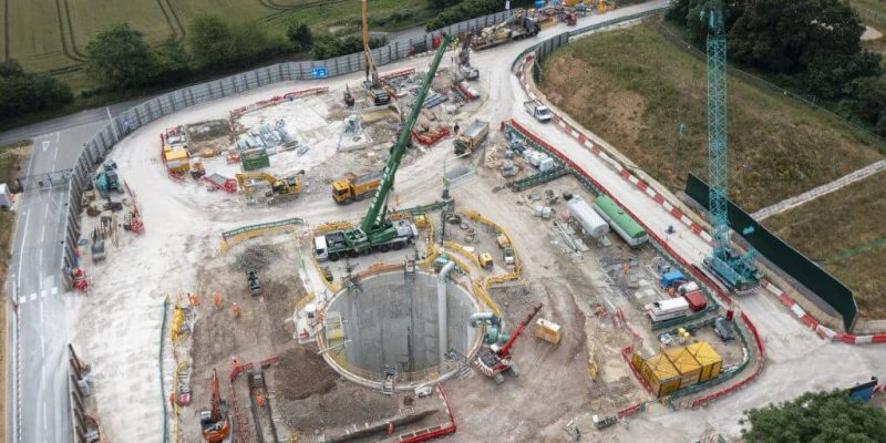 Excavation of First Chilterns Tunnel Ventilation Shaft