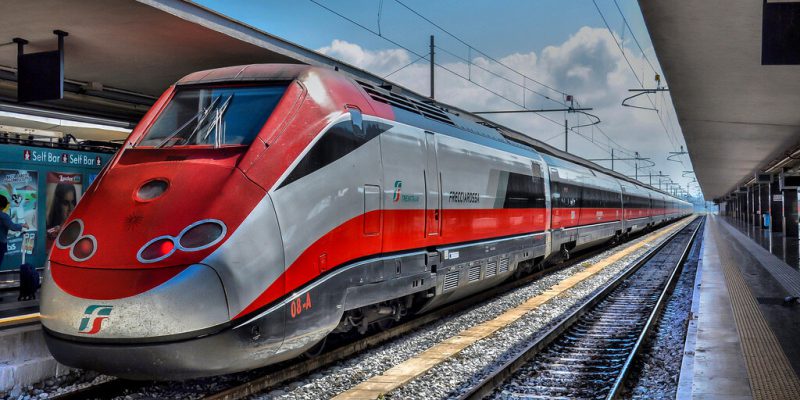 Italy Intercity Train in Milan