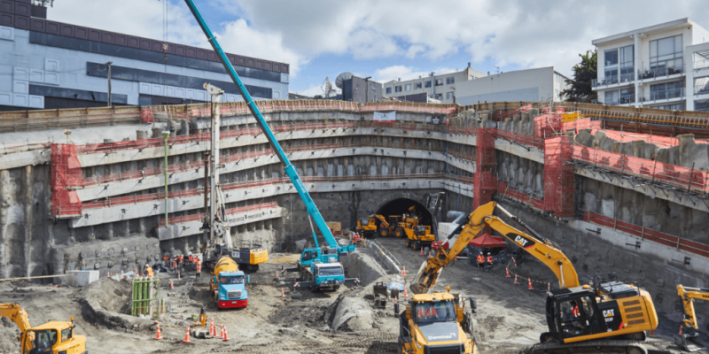 City Rail Link Construction Sites