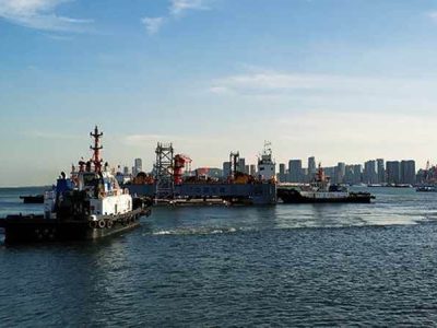 Dalian Bay Immersed Tunnel Construction